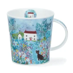 Dunoon Lomond Cottage Walk Cat Mug- Shape: Lomond