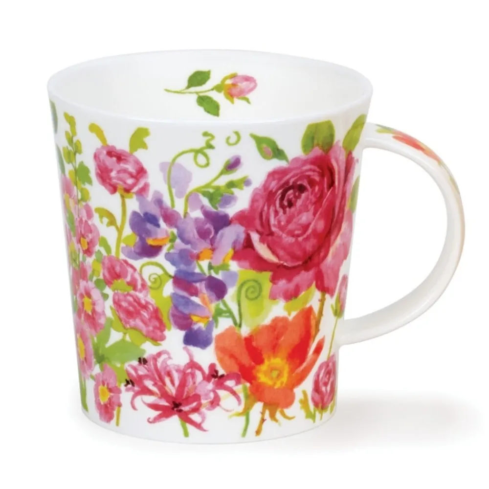 Dunoon Lomond Kelmscott Pink Mug- Shape: Lomond