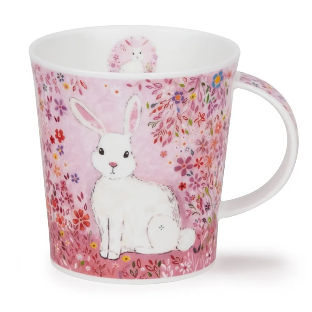 Dunoon Lomond Pretty in Pink Rabbit Mug- Shape: Lomond