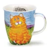 Dunoon Nevis Happy Cats Ginger Mug- Shape: Nevis