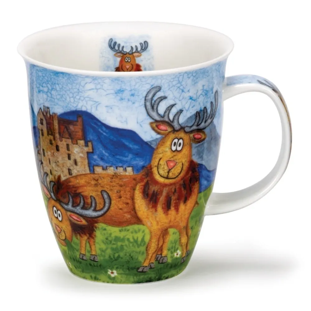 Dunoon Nevis Highland Animals Stag Mug- Shape: Nevis
