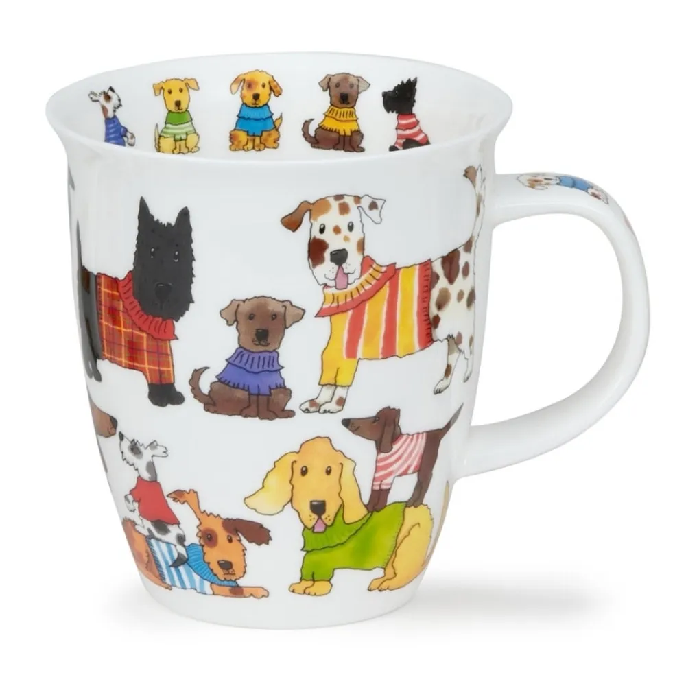 Dunoon Nevis Knitwits Dog Mug- Shape: Nevis