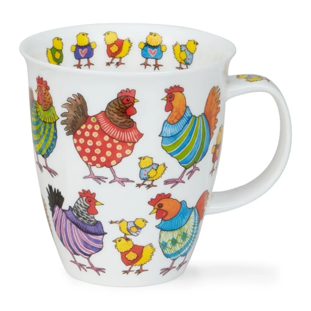 Dunoon Nevis Knitwits Hen Mug- Shape: Nevis