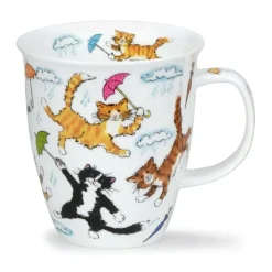 Dunoon Nevis Raining Cats Mug- Shape: Nevis