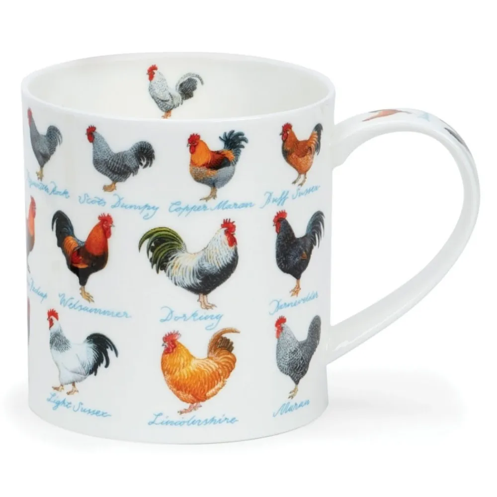 Dunoon Orkney On the Farm Chickens Mug- Shape: Orkney