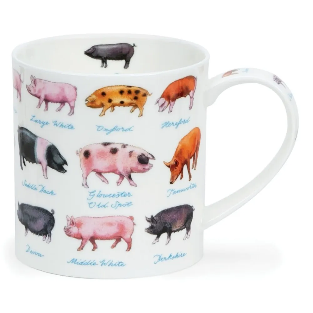 Dunoon Orkney On the Farm Pigs Mug- Shape: Orkney
