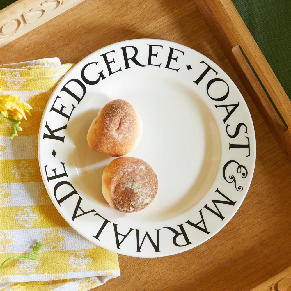 Emma Bridgewater Black Toast Kedgeree, Toast & Marmalade Salad Plate- Emma Bridgewater