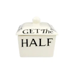 Emma Bridgewater Black Toast Half a Pound Small Butter Dish- Kitchen Tools|Emma Bridgewater