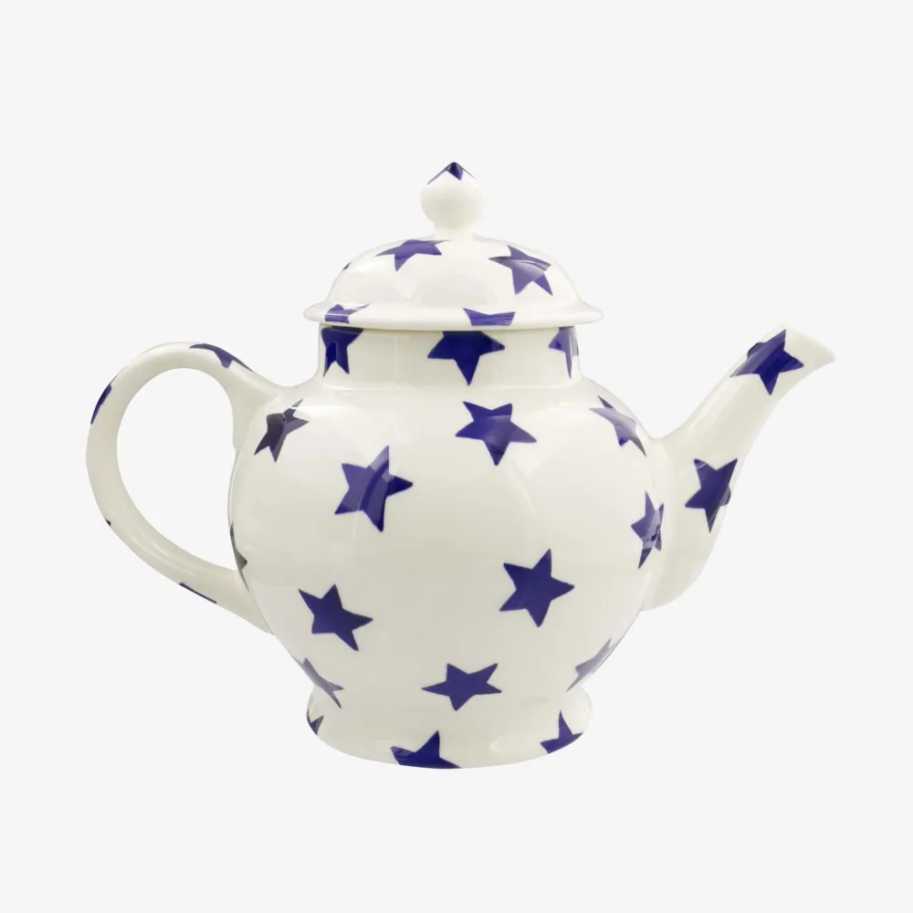 Emma Bridgewater Blue Star 4 Mug Teapot- Emma Bridgewater|Teapots