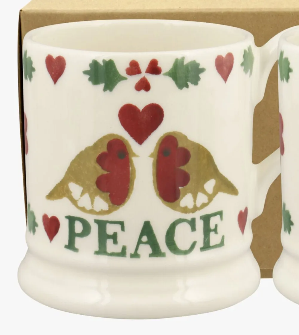 Emma Bridgewater Christmas Joy Peace 1/2 Pint Mug- Emma Bridgewater|Assorted Mugs