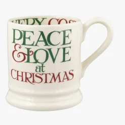 Emma Bridgewater Christmas Toast & Marmalade Peace & Love 1/2 Pint Mug- Emma Bridgewater|Assorted Mugs