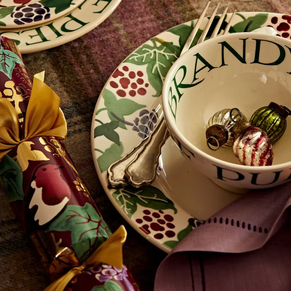 Emma Bridgewater Christmas Toast & Marmalade Lots of Puddings French Bowl- Emma Bridgewater