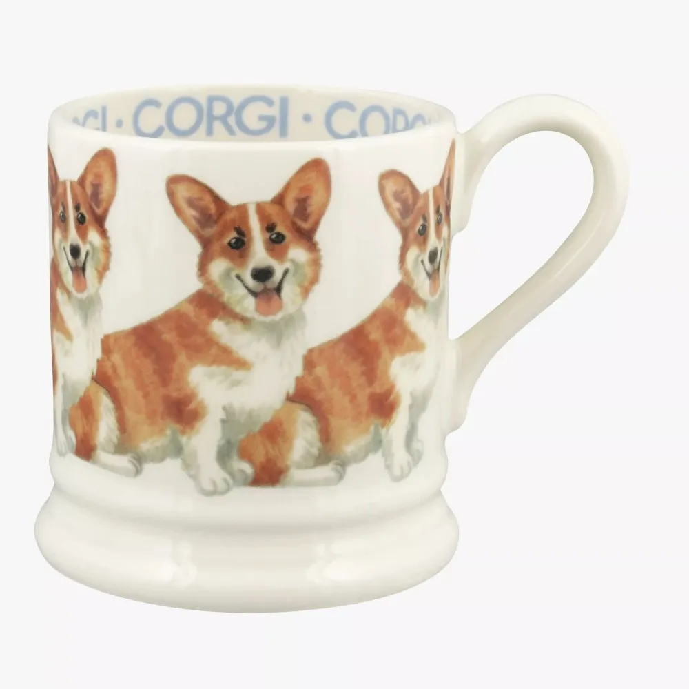 Emma Bridgewater Dogs Pembroke Welsh Corgi 1/2 Pint Mug- Emma Bridgewater