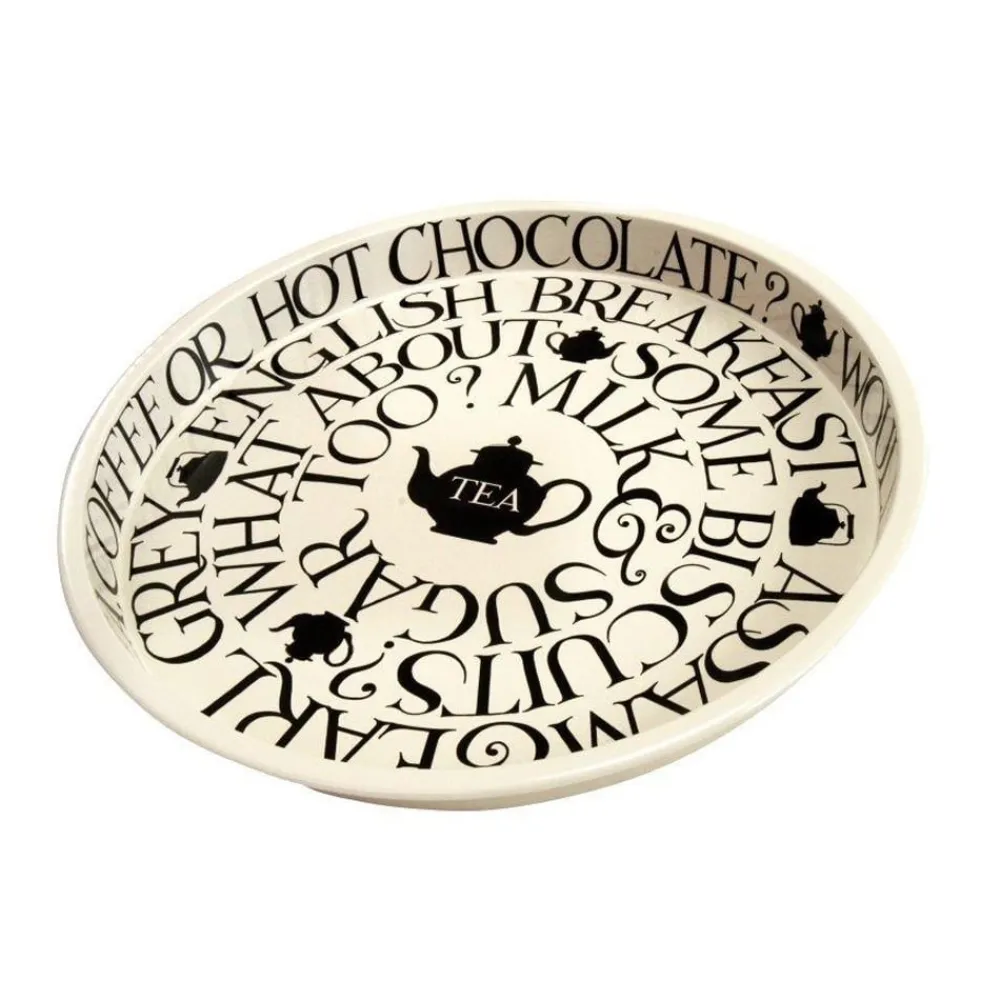 Emma Bridgewater Black Toast Deepwell Tray- Trays|Emma Bridgewater