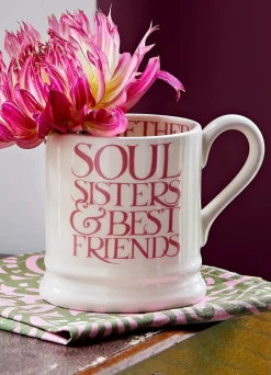 Emma Bridgewater Pink Toast Soul Sisters 1/2 Pint Mug- Emma Bridgewater|Assorted Mugs