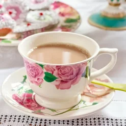 Emma Bridgewater Roses All My Life Large Teacup & Saucer- Emma Bridgewater|Teacups & Saucers
