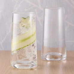 Empire Clear Highball Tumbler Pair- Glasses & Steins