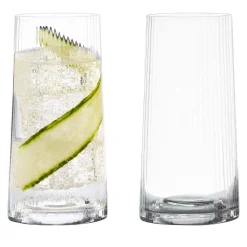 Empire Clear Highball Tumbler Pair- Glasses & Steins