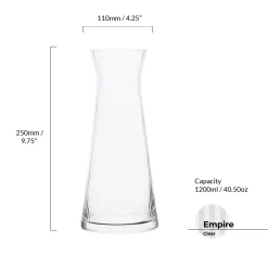 Empire Clear Water Carafe- Bar Accessories & Decanters