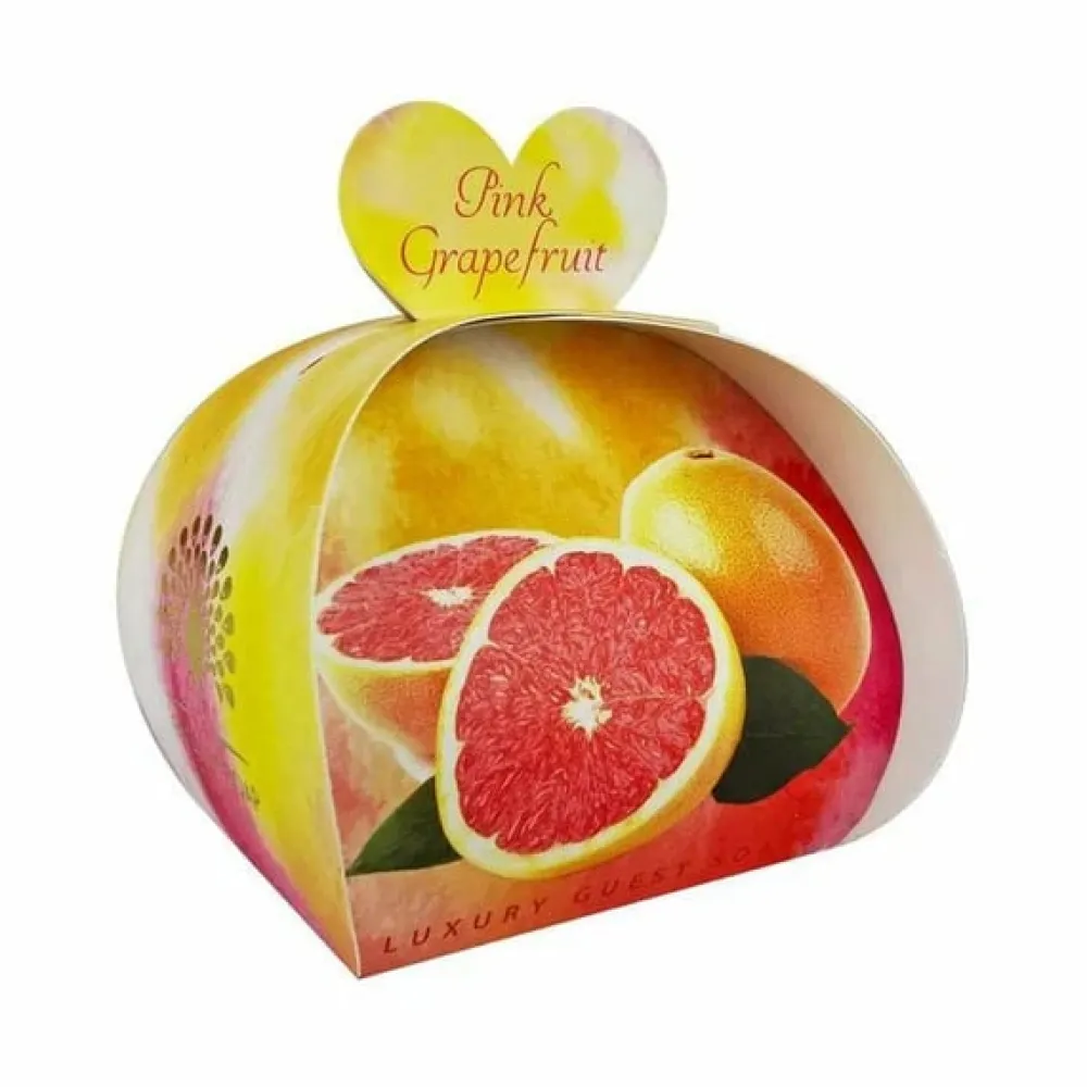 English Soap Co. Pink Grapefruit Mini Guest Soaps Set- Bar Soaps