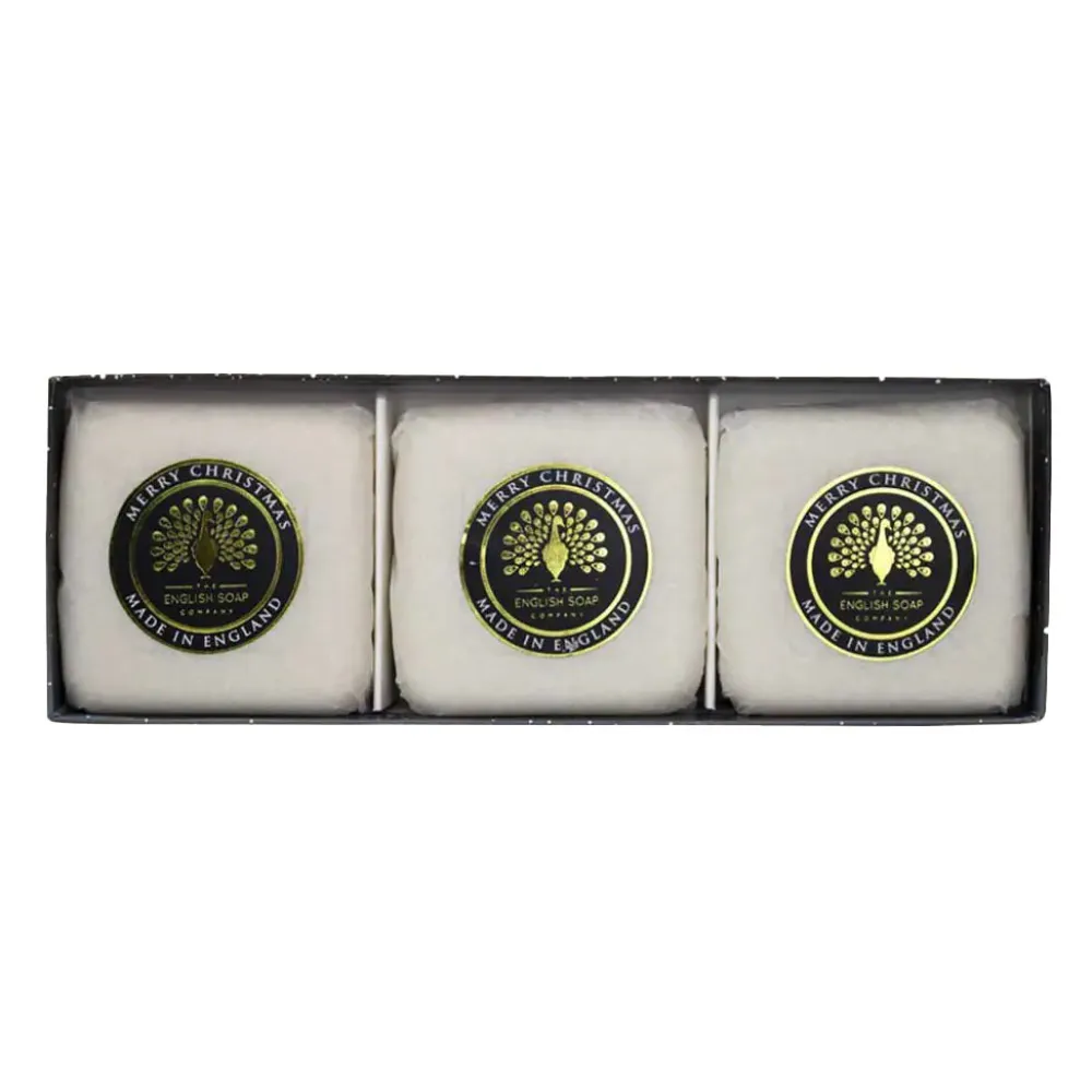 English Soap Co. Winter Village Christmas Luxury Soap Gift Set- Bar Soaps