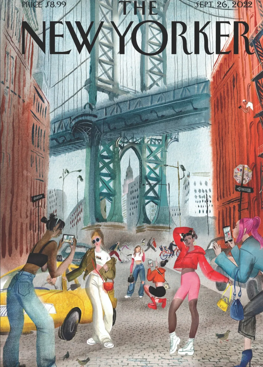 #FallStyle New Yorker Cover Greeting Card- Greeting Cards