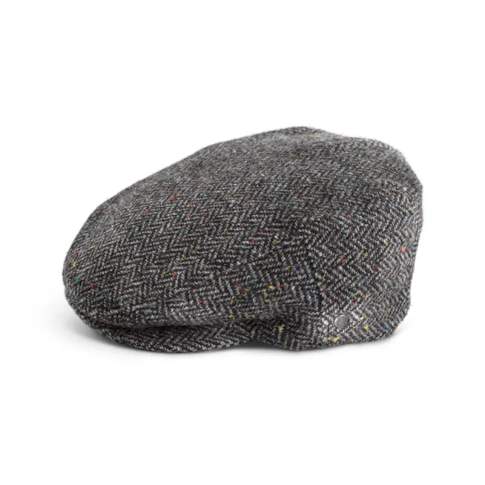 Fia Grey Herringbone Classic Cap- Hats