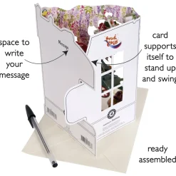 Florist & Flower Cart Swing Card- Greeting Cards