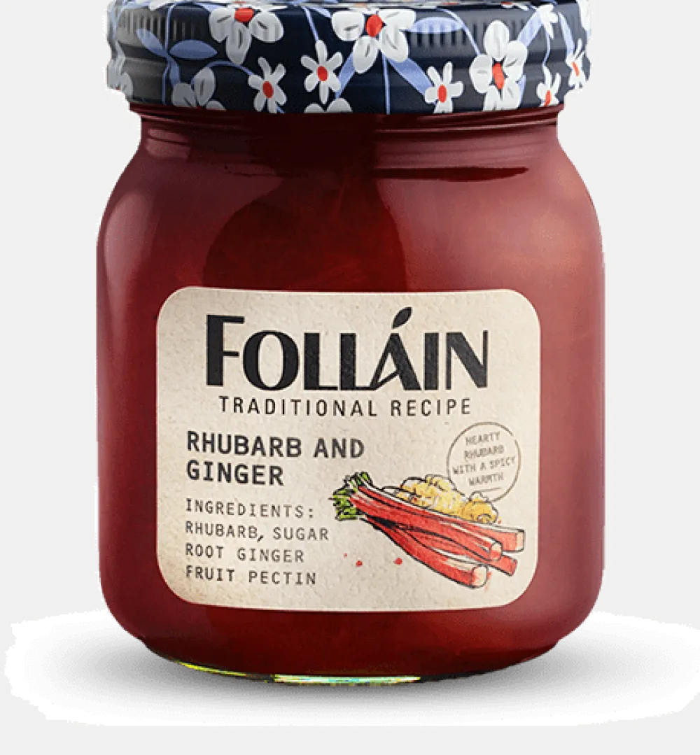 Follain Folláin Rhubarb & Ginger Jam- Jams & Marmalade