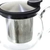 Forlife Bola Glass Teapot with Basket Infuser (Black/Graphite)- Teapots