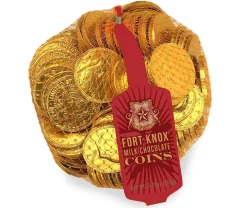 Fort Knox Milk Chocolate Coins- British Chocolate