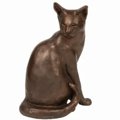 Frith Sculpture Frith Abigail Cat Looking Back Sculpture- Home Accents|Frith Sculpture