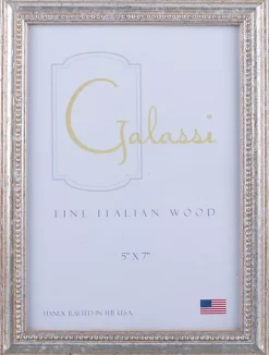 Galassi 5 inch x 7 inch Silver Audrey Picture Frame- Picture Frames