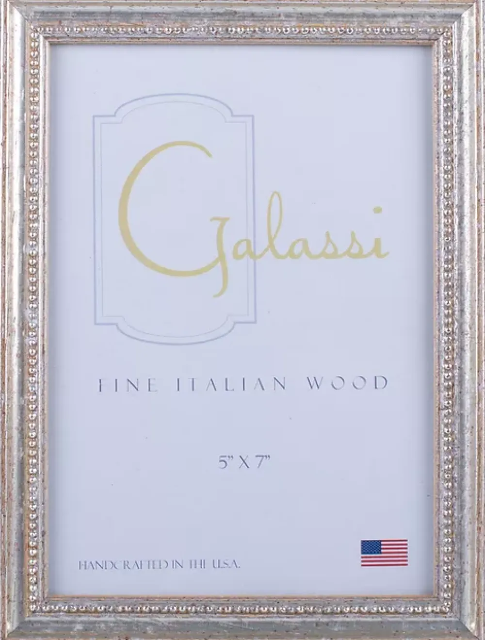 Galassi 5 inch x 7 inch Silver Audrey Picture Frame- Picture Frames