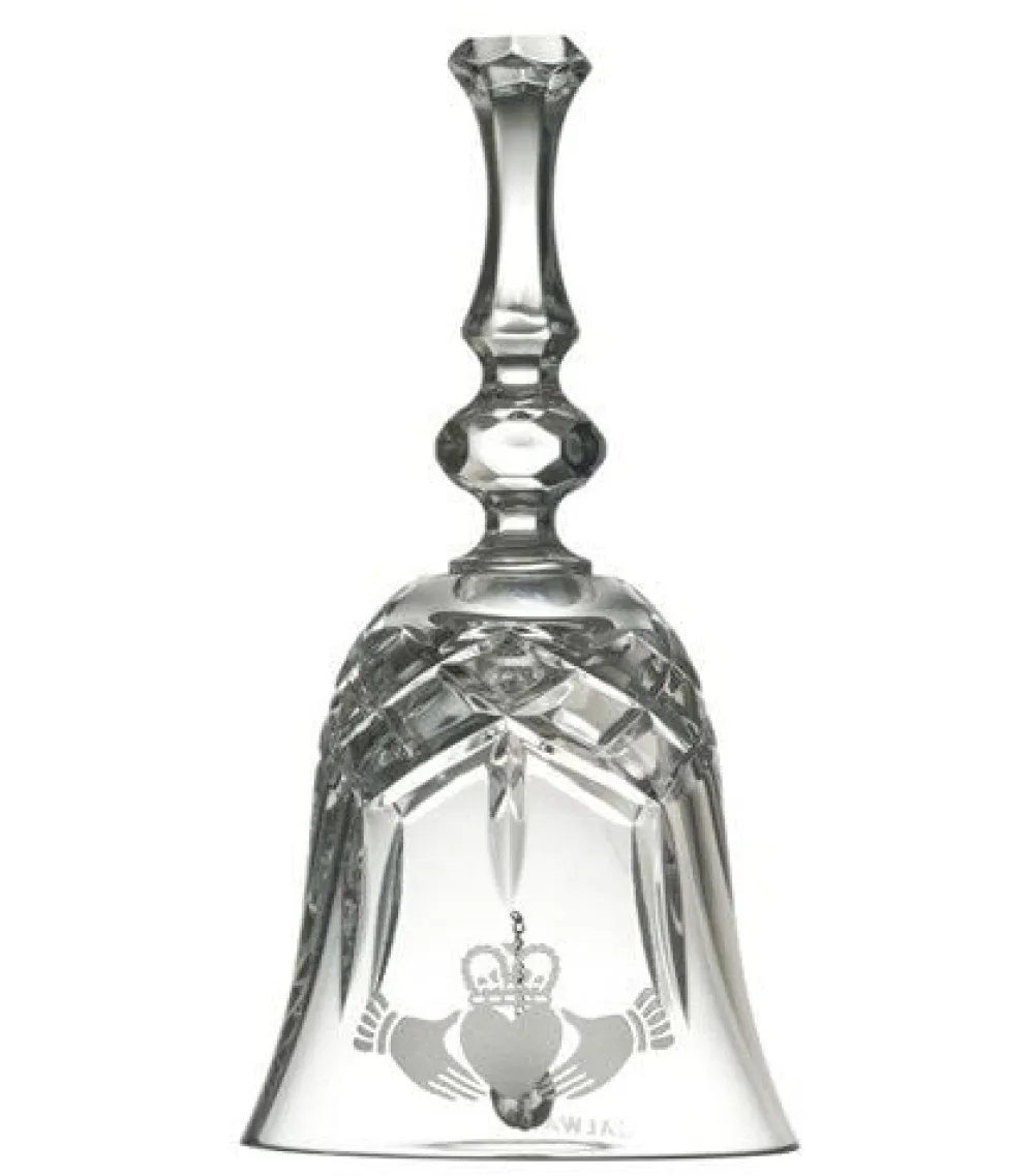 Galway Crystal Claddagh Crystal Make Up Bell- Galway Crystal