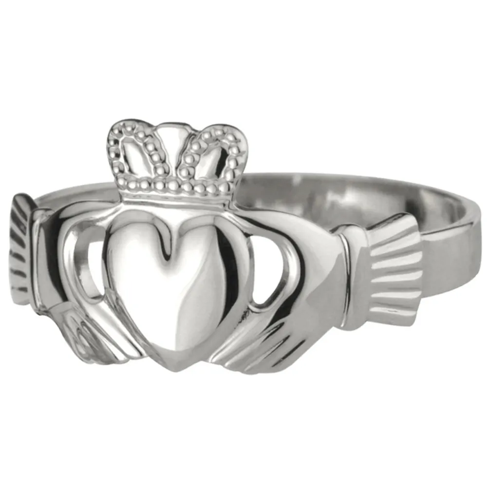 Galway Crystal Ladies Claddagh Sterling Silver Ring- Rings