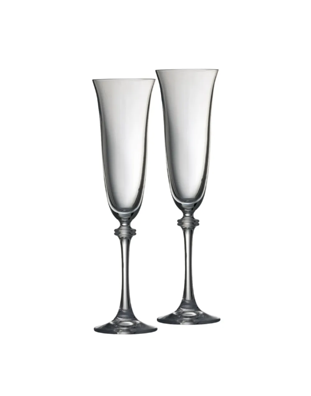 Galway Crystal Liberty Flutes Pair- Glasses & Steins|Galway Crystal