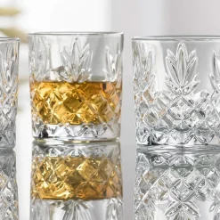 Galway Crystal Renmore Double Old Fashioned Tumblers Pair- Galway Crystal|Glasses & Steins