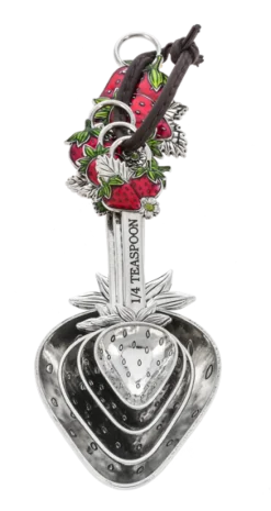 GANZ Strawberries Measuring Spoons- Kitchen Tools