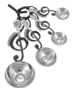 GANZ Treble Clef Microphone Measuring Spoons- Kitchen Tools