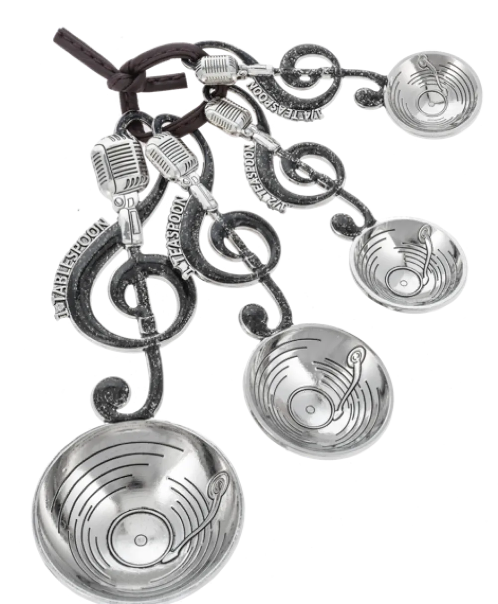 GANZ Treble Clef Microphone Measuring Spoons- Kitchen Tools