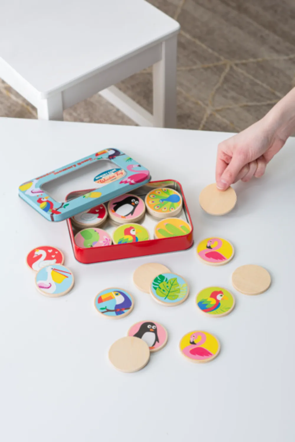 GANZ Wooden Memory Game (Birds)- Games & Puzzles|Toys