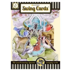 Garden Birds Swing Card- Greeting Cards