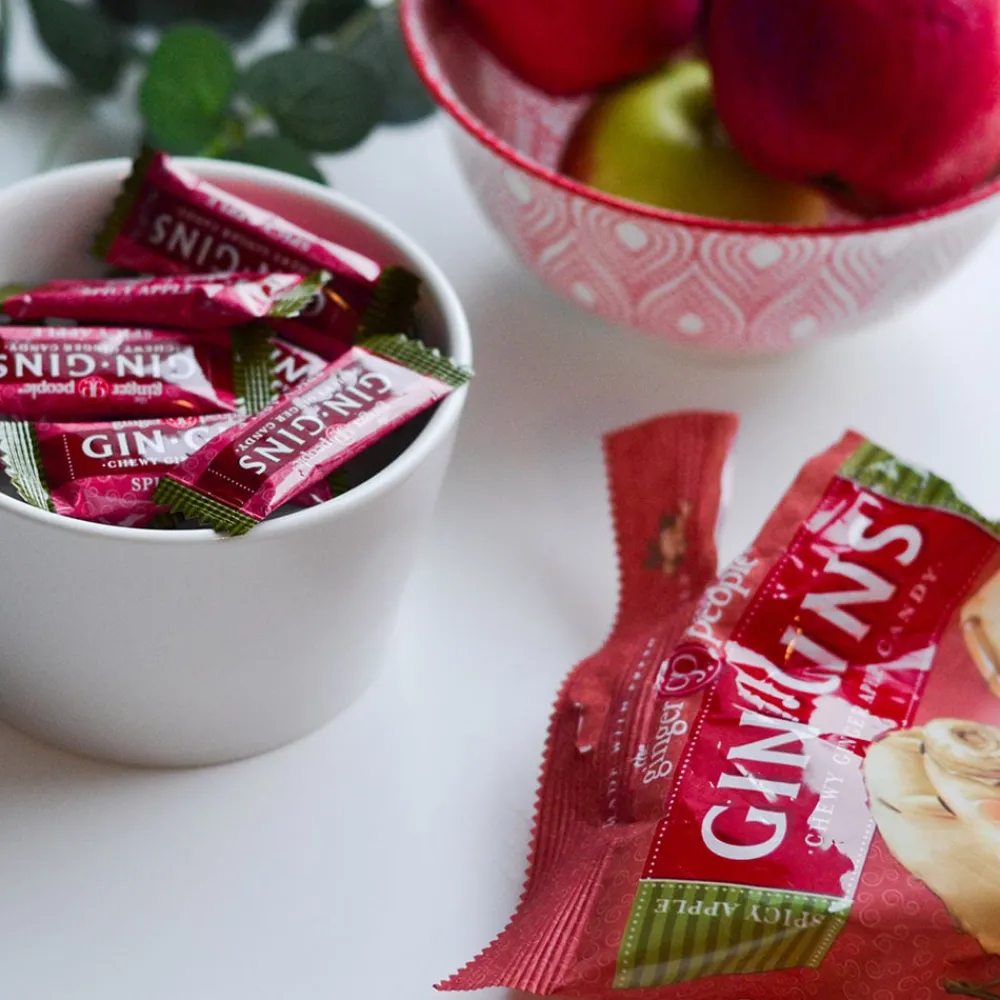 Gin Gins Spicy Apple Ginger Chews- Sweets