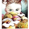 Girls Just Wanna Have Buns Greeting Card- Greeting Cards