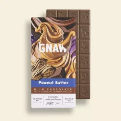 Gnaw Peanut Butter Milk Chocolate Bar- British Chocolate