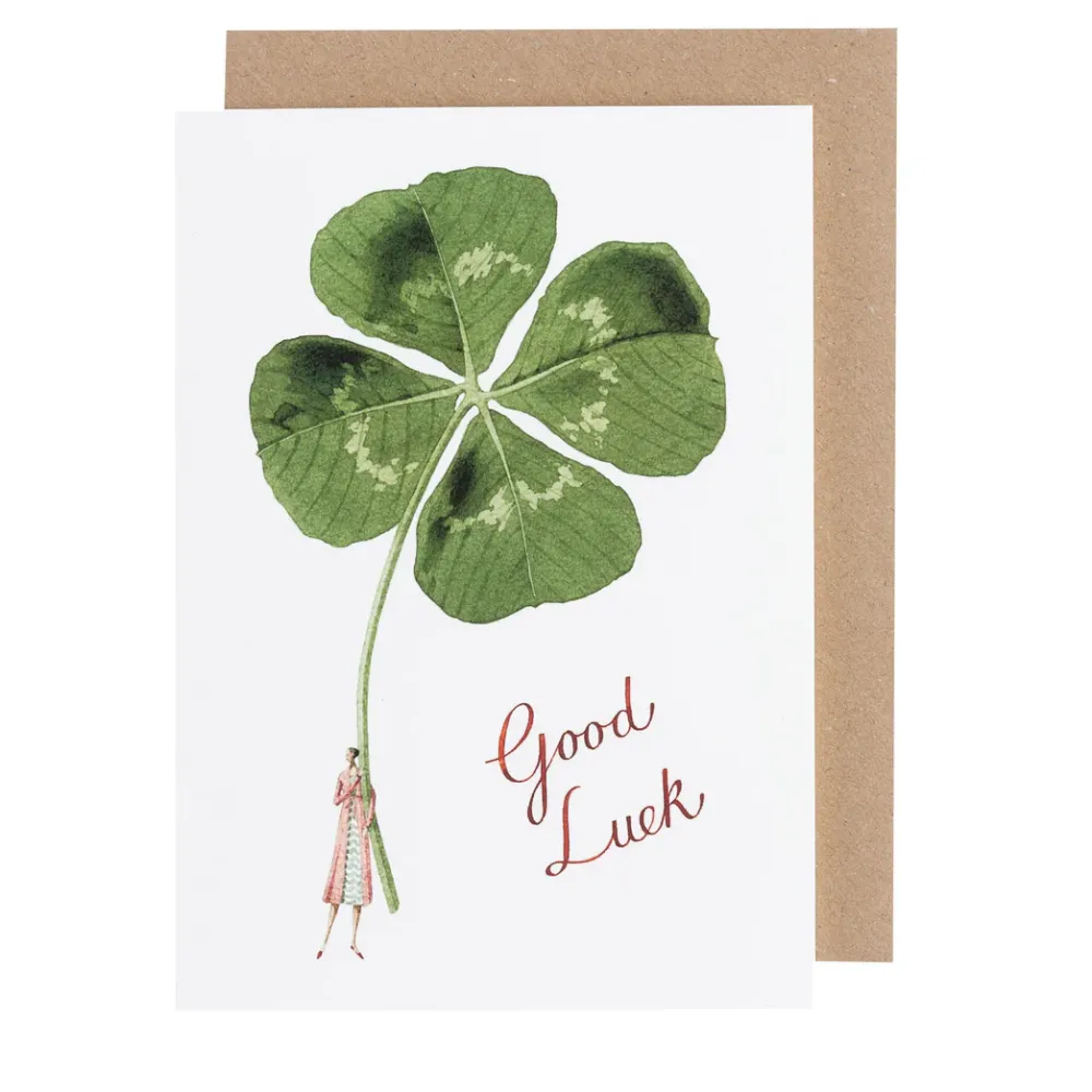 Good Luck Lady Greeting Card- Greeting Cards
