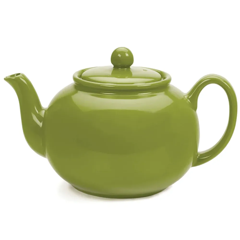 Green Stoneware Teapot- Teapots