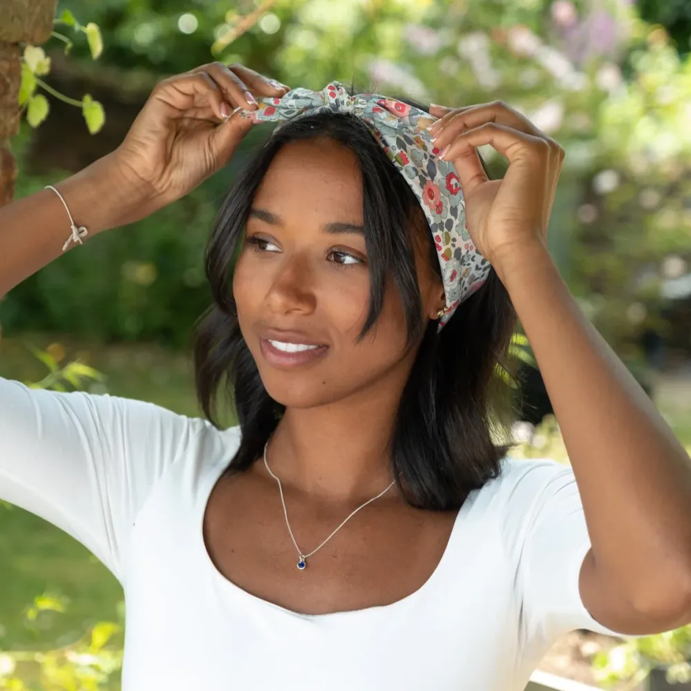 Grey Betsy Square Bandana- Handkerchiefs|Scarves & Wraps