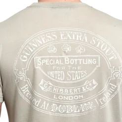 Guinness Harp Beige Premium Tee (Medium)- Shirts & Sweaters|Cultural Icons